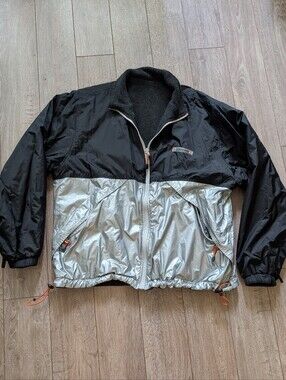 Point Zero Men's Reversible Fleece Windbreaker Jacket Y2K Gorpcore Techwear